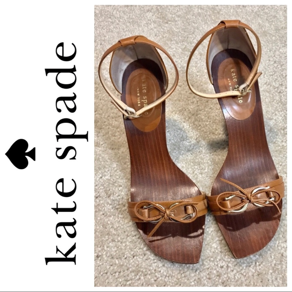 ♠️Kate Spade “Firey” Sandals in Brown/Calf